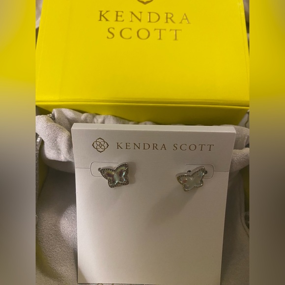Kendra Scott Jewelry New Kendra Scott Lillia Butterfly Silver Stud